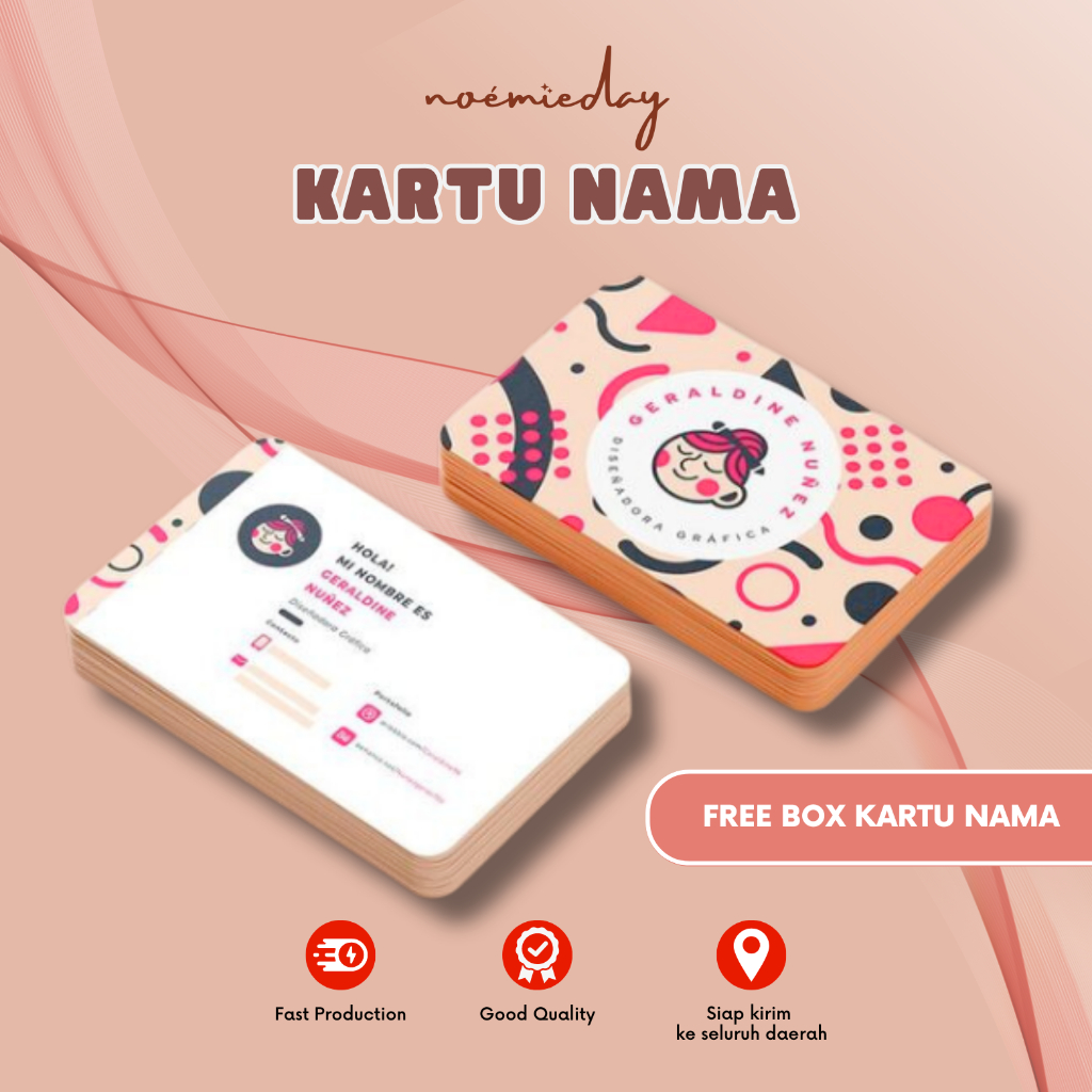 

Cetak Kartu Nama / Stiker Label Nama / Kartu Nama Custom Premium dan Box