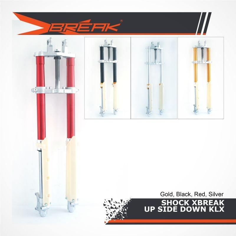 Shock upside down KLX depan cnc