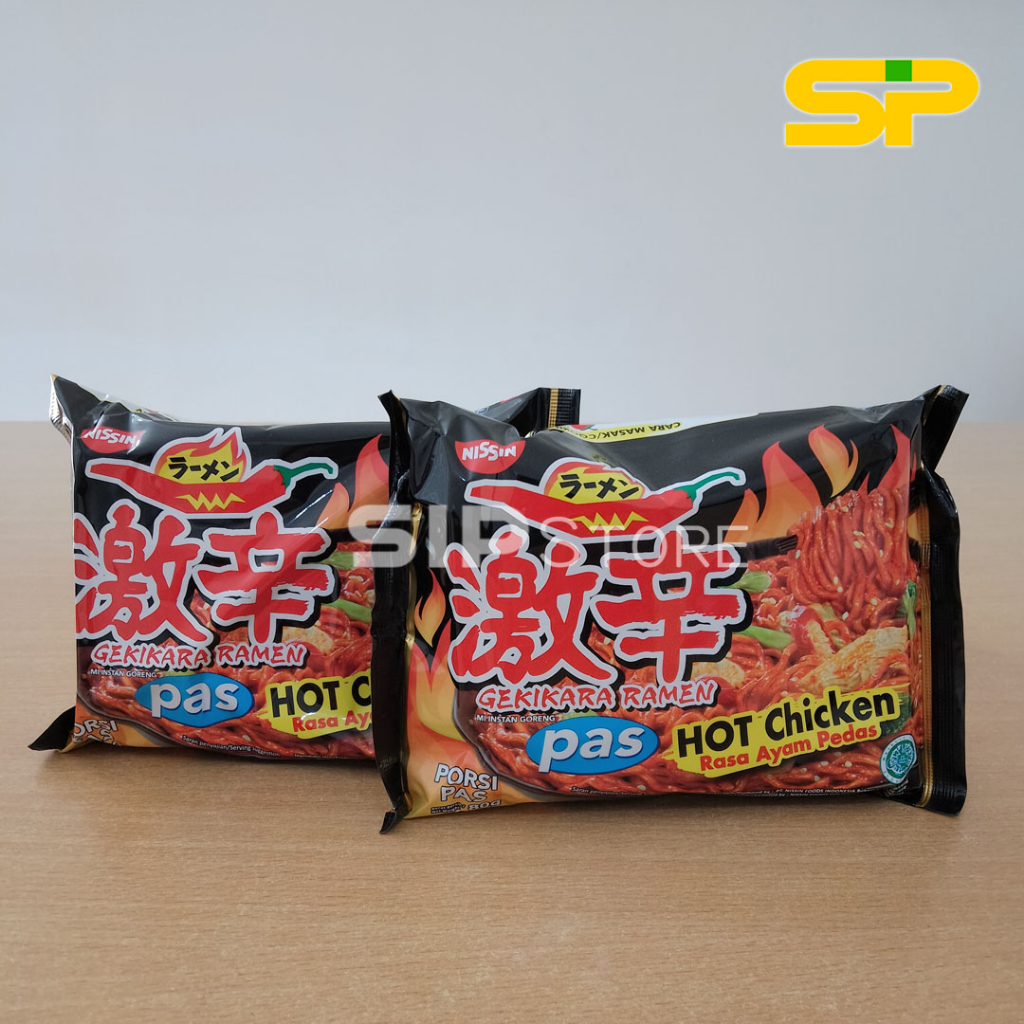 

GEKIKARA RAMEN PAS HOT CHICKEN 80 GRAM - NISSIN MIE GORENG RASA AYAM PEDAS
