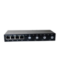 Converter 4 Port FO 4 Port LAN - HTB Fiber Optic 4 FO 4 Lan PoE