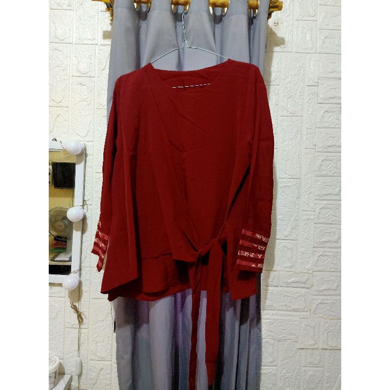 Preloved blouse tali panjang
