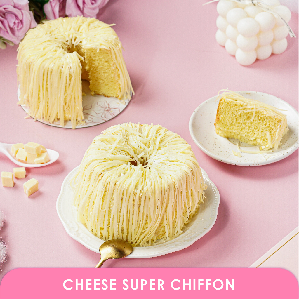 

C BAKES – Kue Bolu Chiffon Keju - Cheese Super Chiffon Cake HALAL