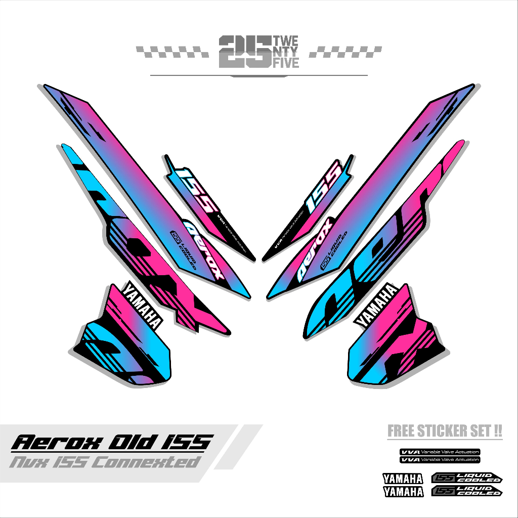 STRIPING AEROX 155/VARIASI 6/STRIPING AEROX OLD/STIKER AEROX OLD/STICKER AEROX OLD 115/STRIPING AERO