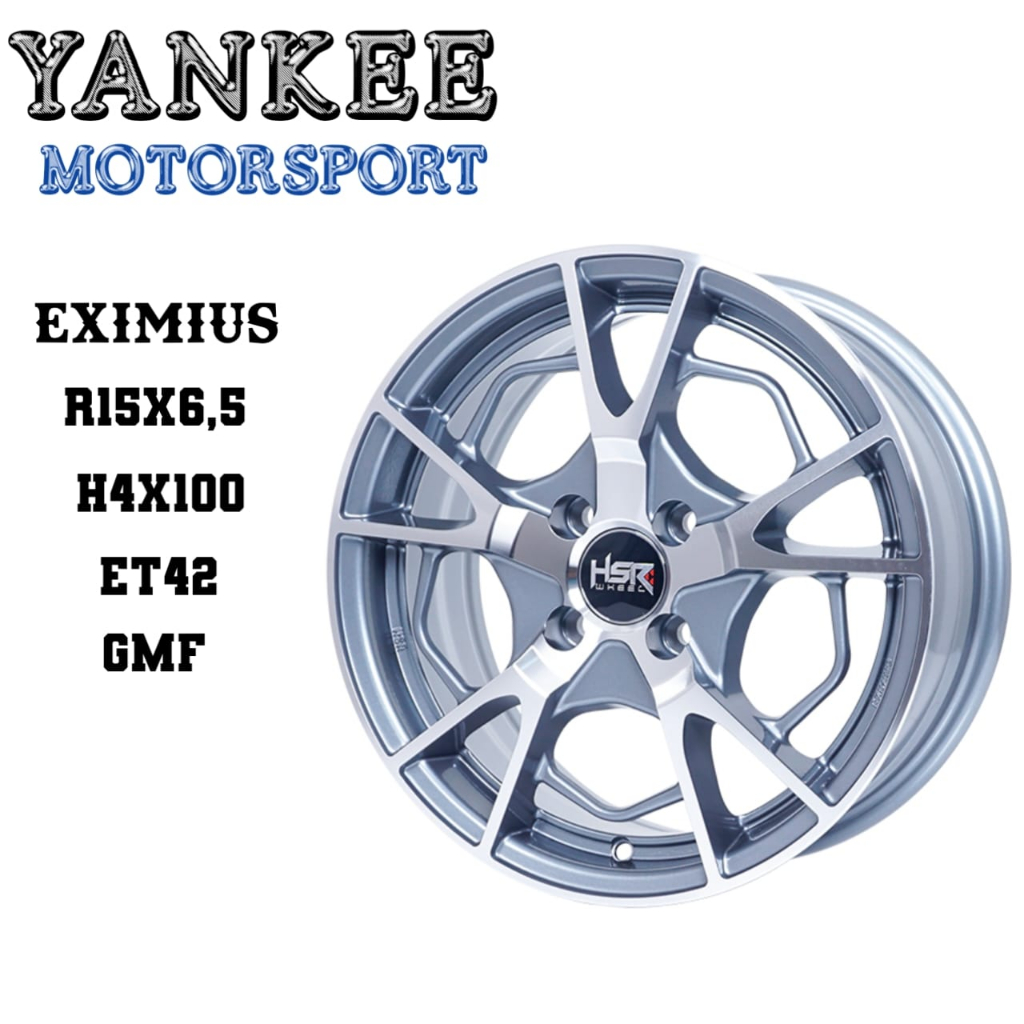 Velg HSR Ring 15 EXIMIUS Lebar 6,5 untuk Sirion, Karimun dll