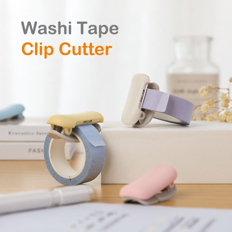 

[FS} Portable Masking Tape Cutter Pemotong Washi Tapes Selotip Estetik