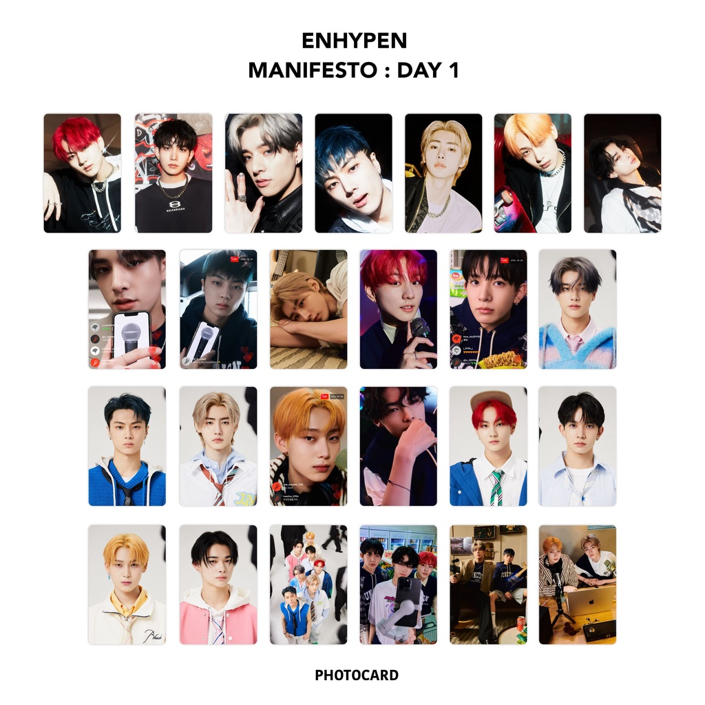 PHOTOCARD ENHYPEN MANIFESTO : DAY 1 - 25 PCS