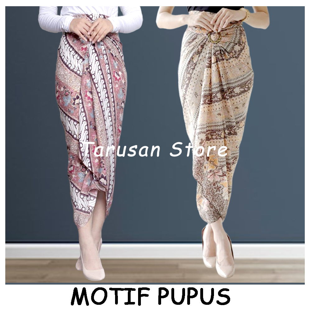 Rok Lilit Batik Motif PUPUS Rok Bawahan Kebaya Rok Serut Rok Batik Bawahan Kebaya Rok Wisuda