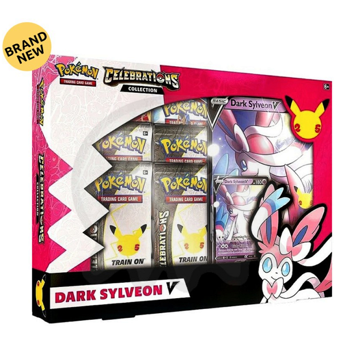 Sale Mainan: Pokemon Trading Card Celebrations Collection  Dark Sylveon V Pack Box Original 6+