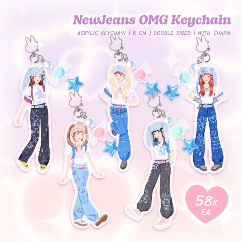 [Pocketz Studio] NEWJEANS OMG KEYCHAIN
