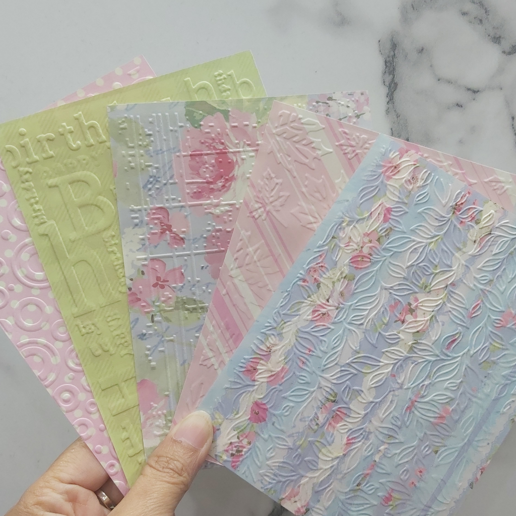 

Kertas Emboss Kertas Motif Scrapbook Per Set