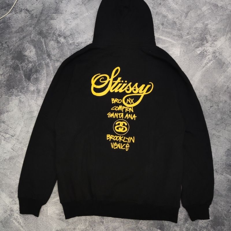 Hoodie stussy tour second