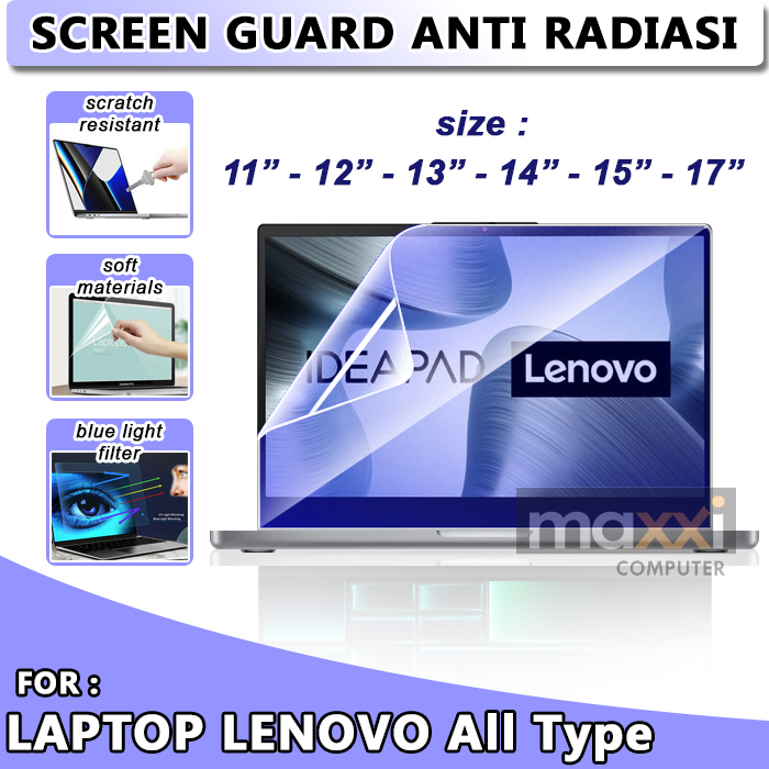 4 PILIHAN JENIS ANTI GORES Laptop Leptop Lenovo Ideapad Thinkpad Slim 3i D330 Flex 11 12 13 14 15 17