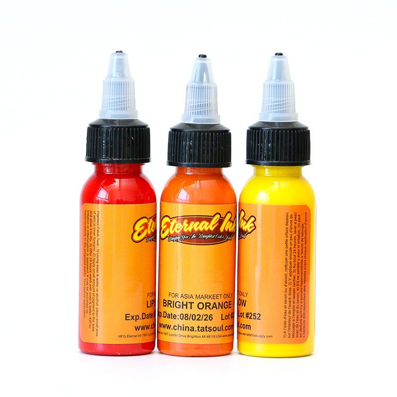 MLKU 16 Warna Tinta Tato Set 30ml Pigment Tato Sulam Pewarna Tato Kulit Kecantikan Tattoo Ink