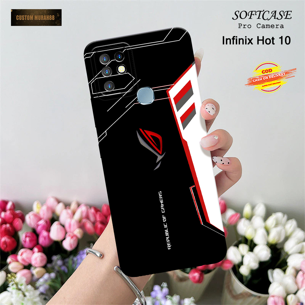 Case Infinix Hot 10 - Fashion Case GAMING - Casing Hp  Infinix Hot 10 - Softcase  Infinix Hot 10 - M