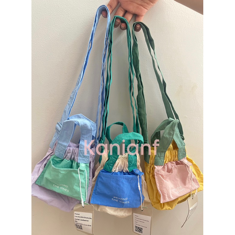 BTV Beyond The Vines micro dumpling bag colorblock colourblock