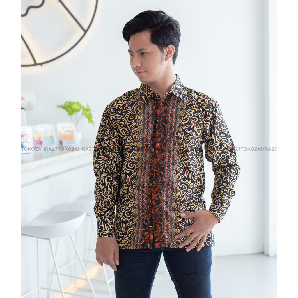 Kemeja Lengan Panjang Batik MOTIF CACING