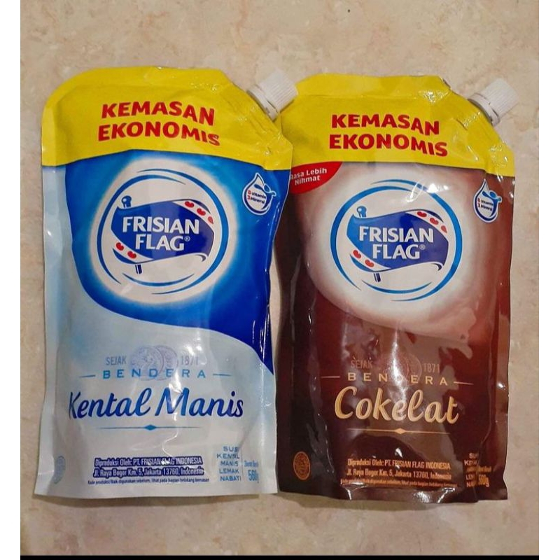 

SUSU BENDERA VANILA#COKLAT POUCH 545ML