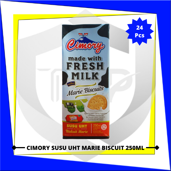 

CIMORY Susu UHT Marie Biscuit 250ml x 24 pcs (1 Karton)