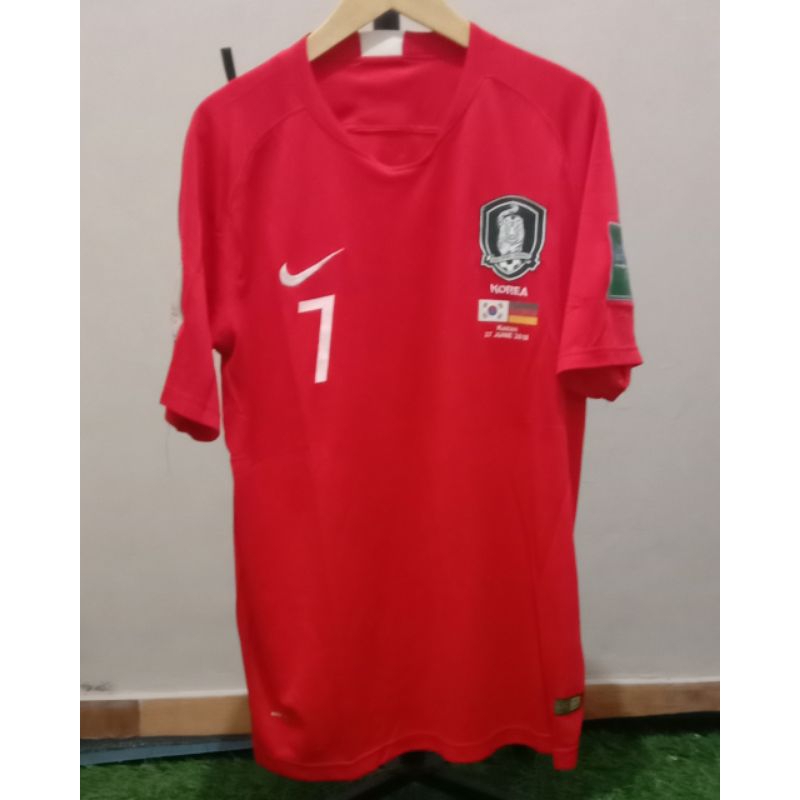 JERSEY TIMNAS KOREA SELATAN HOME 2018 NAMESET (H M SON) #7 SIZE XL