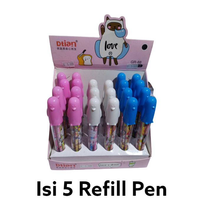 

REFILL PEN KARAKTER ISI 5 PCS / PAK