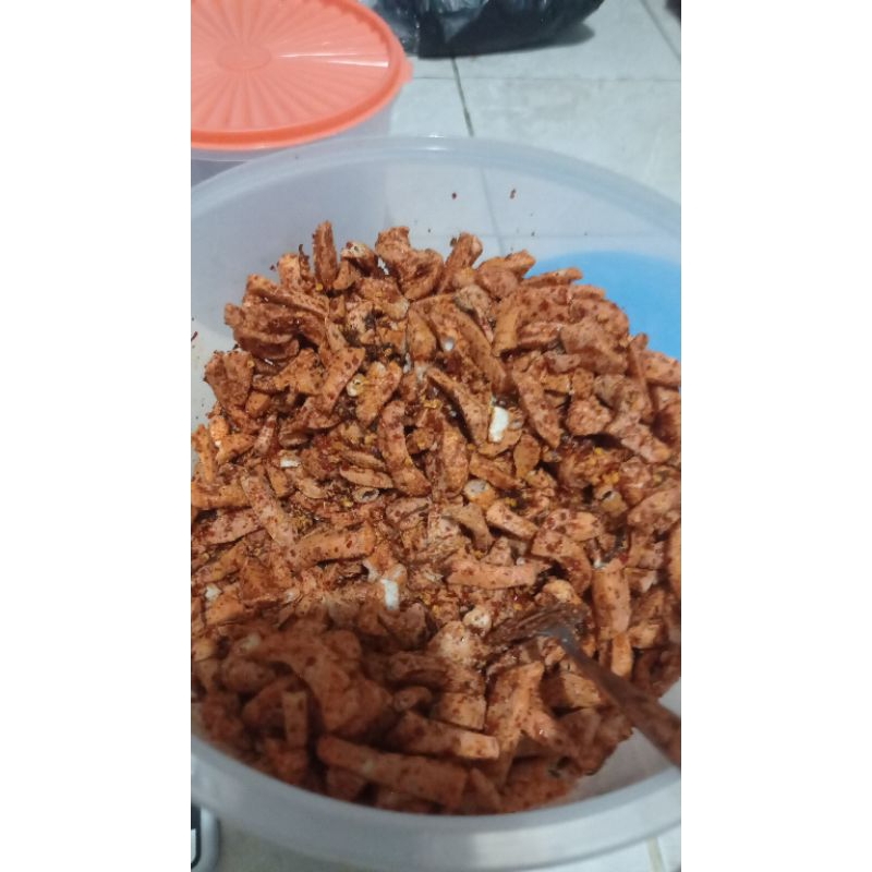 

Basreng mantul pedas daun jeruk 1kg