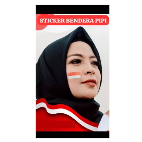 

STIKER BENDERA ISI 56 PCS TERBARU/ STIKER MERAH PUTIH UNTUK DI PIPI / STIKER PIPI MERAH PUTIH
