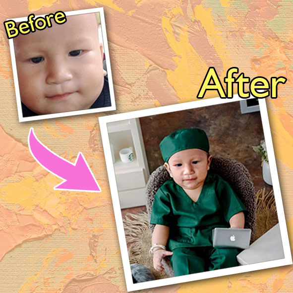 Jasa edit foto bayi ala studio | Baby newborn