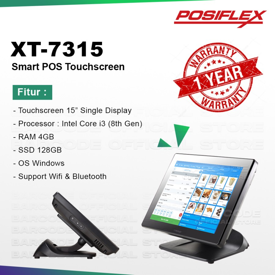 All in One POS Posiflex XT-7315 Mesin Kasir Resto Cafe Retail