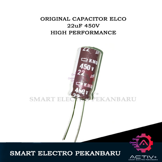 ORIGINAL CAPACITOR ELCO 22uF 450V KAPASITOR ELKO 22 uF 450 V Elco Capacitor Elko KapaCitor CAPASITOR