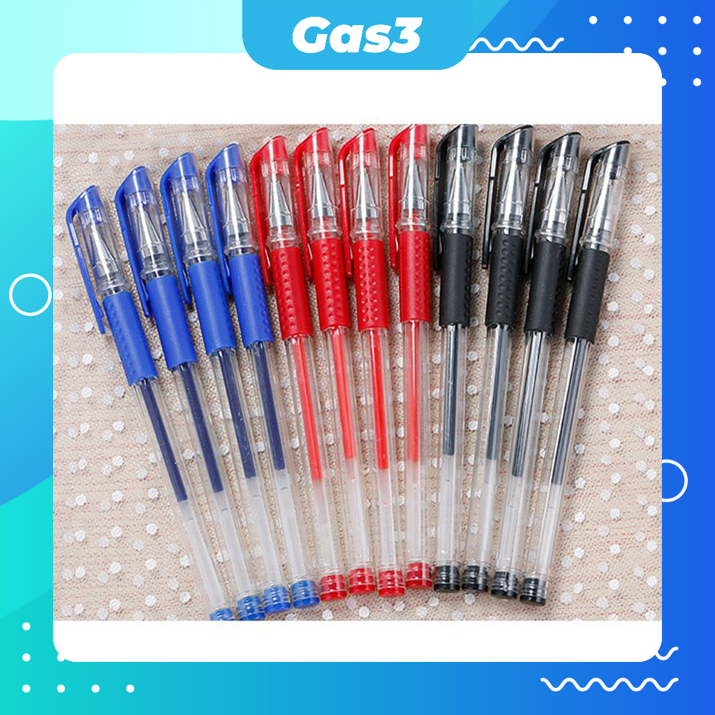

gas3 Pena Gel 0.5 mm / Alat Tulis / Perlengkapan Sekolah / Pulpen Hitam COD U09