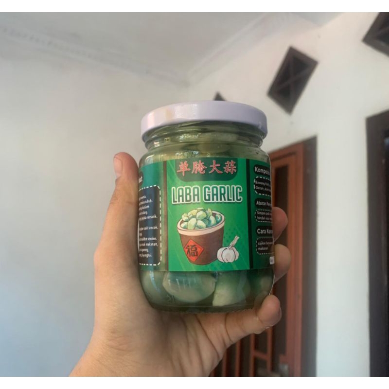 

[PROMO] 250 ml Acar laba garlic bawang putih autentik hijau zamrud