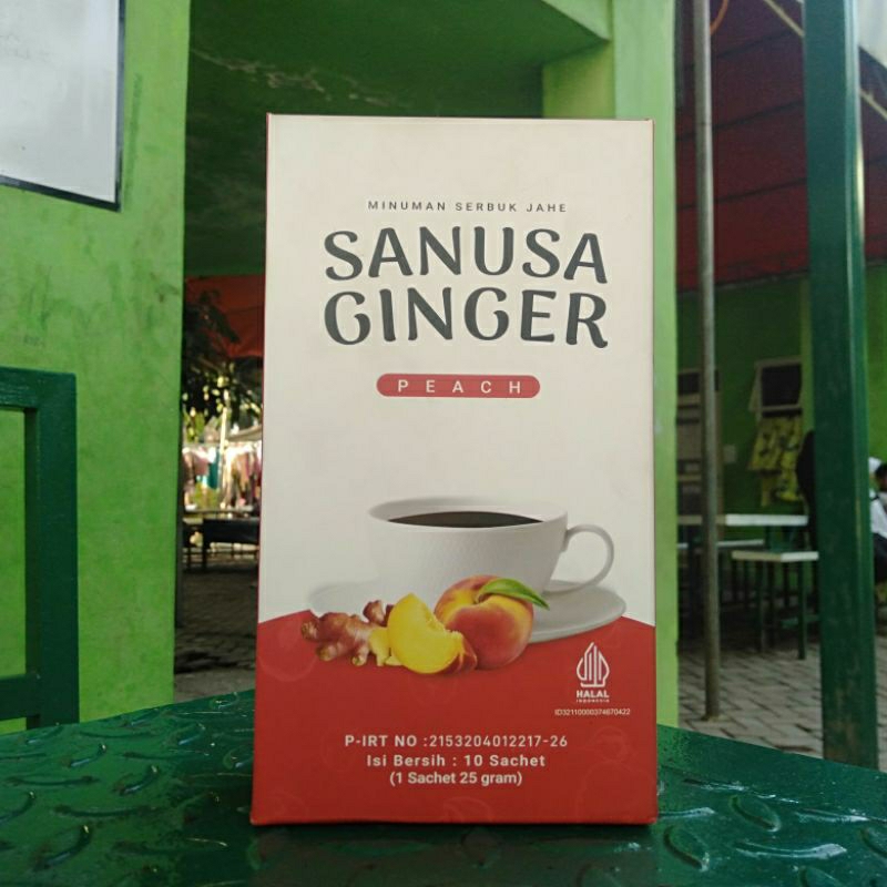 

sanusa ginger peach minuman jahe 10s