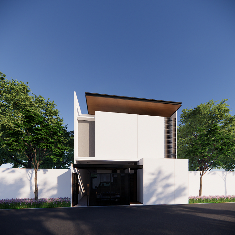 [PAKET VISUALISASI RENDER 3D] DESAIN 3D EKSTERIOR desain denah 3D Render eksterior arsitek profesion