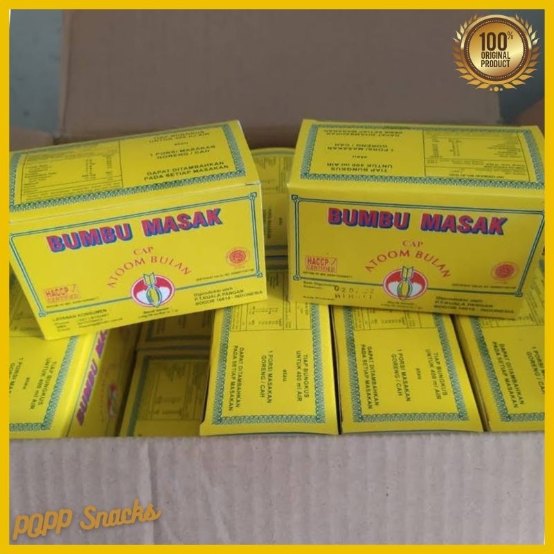 

Bumbu masak cap Atom Bulan 1 Dus isi 50 pack bumbu Serbaguna