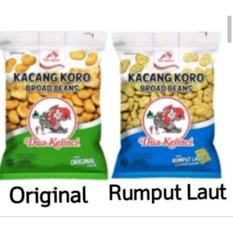 DUA KELINCI Kacang Koro Original/Rumput Laut (65gr)