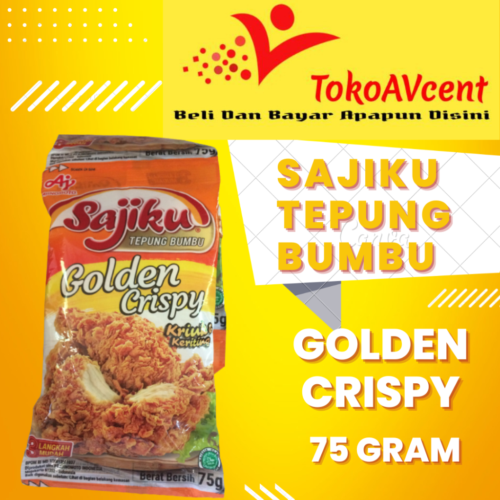 

SAJIKU TEPUNG BUMBU GOLDEN CRISPY 75 GRAM (3PCS)