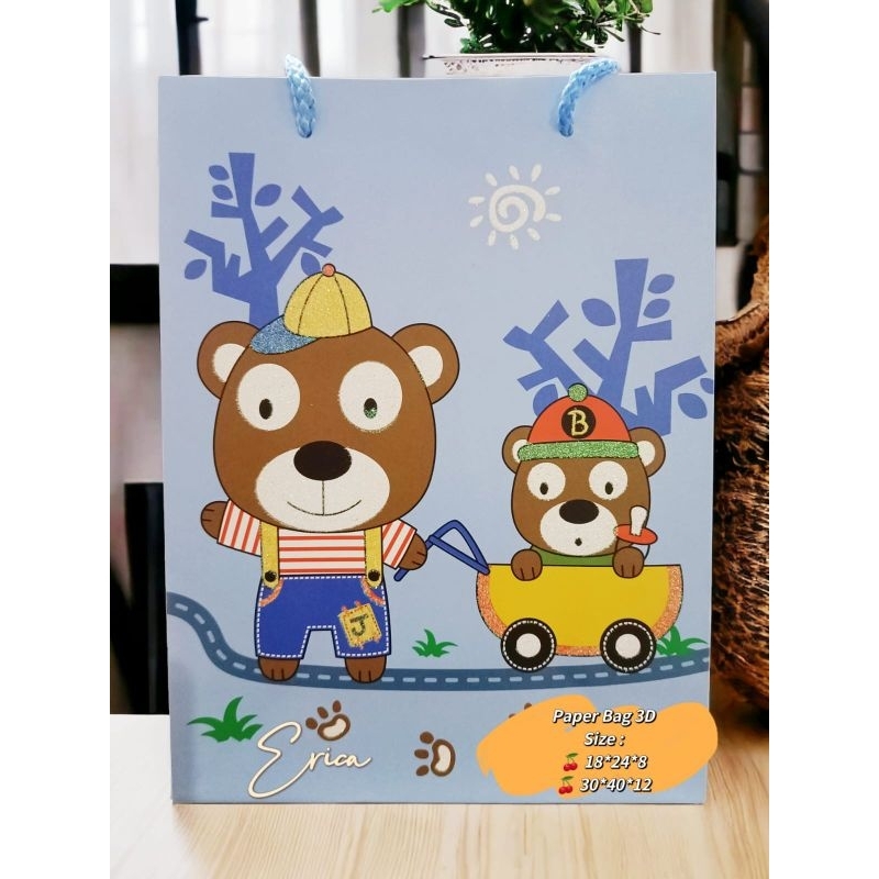 

paper bag 3D beruang