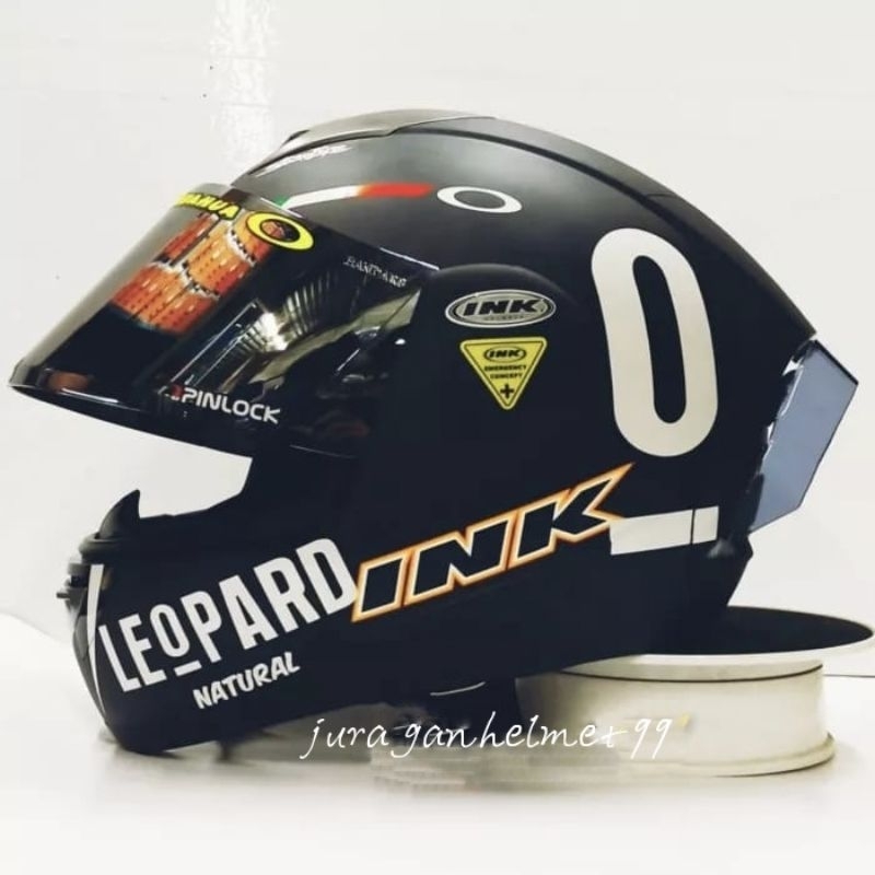 Helm Full face INK Cl Max Paket Ganteng Leopard
