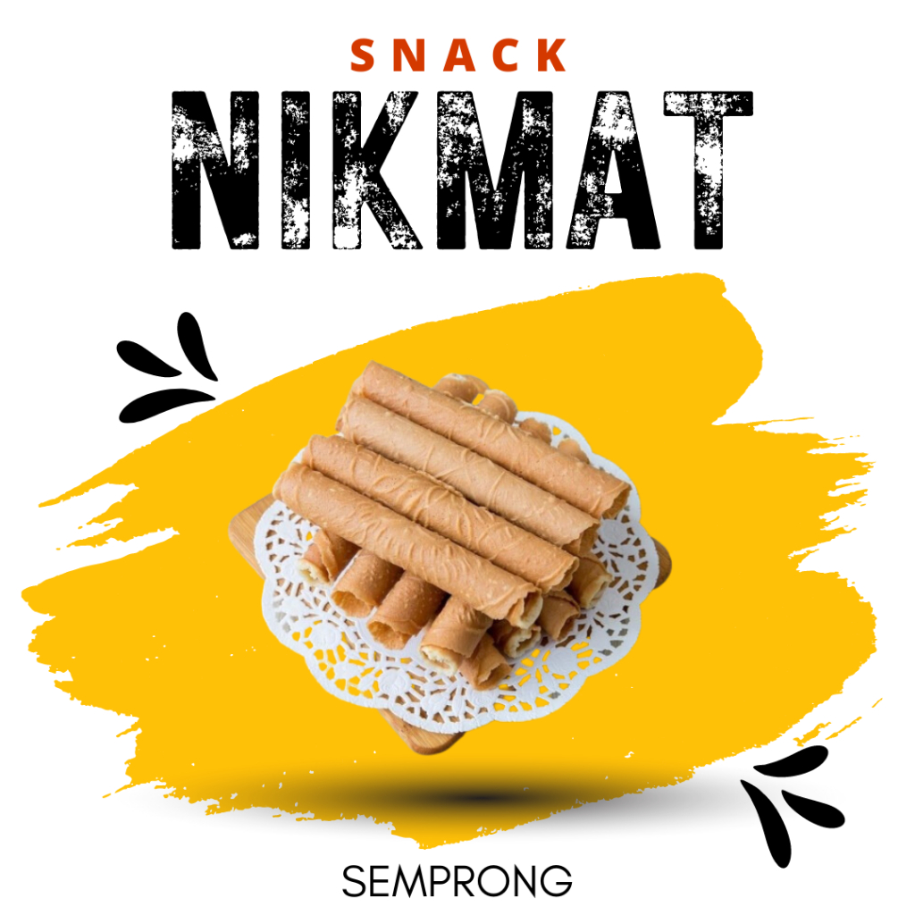 

[SNACK NIKMAT] Semprong / Kue Semprong Wijen / Snack Cemilan Makanan Ringan / Camilan Gurih Manis