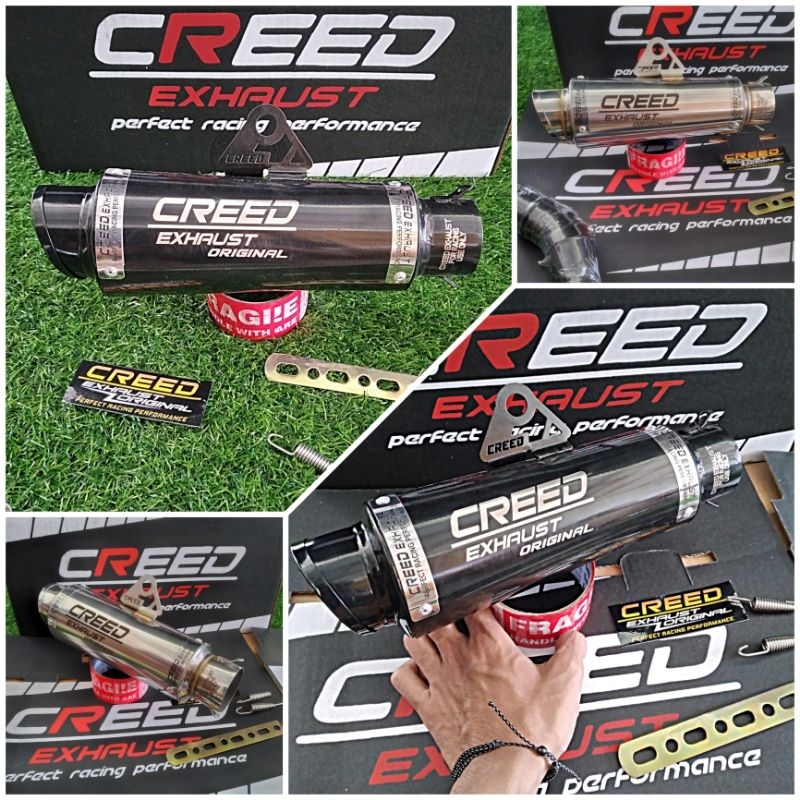 silincer creed knalpot racing creed TR Pro ORIGINAL Exhaust inlet 50mm/2inch