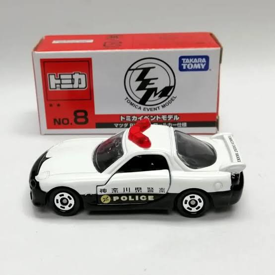 Tomica TEM Event Model No.8 Segel Mazda RX7 RX 7 Police
