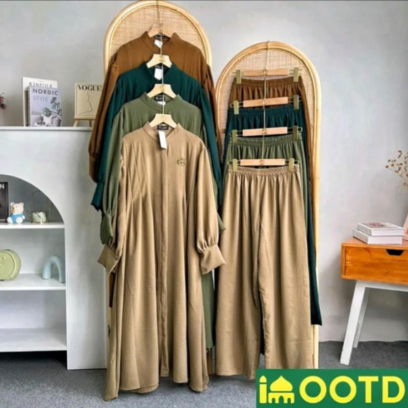 ONESET Wringkle Wintara & Aulia One set by Asofa.id | Busui Friendly | Wudhu Friendly