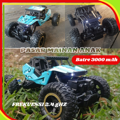 PROMO COD MOBIL REMOT CONTROL RC Offroad 4x4 METAL 4WD ROCK CLIMBER 2.4GHZ MAINAN REMOTE KONTROL