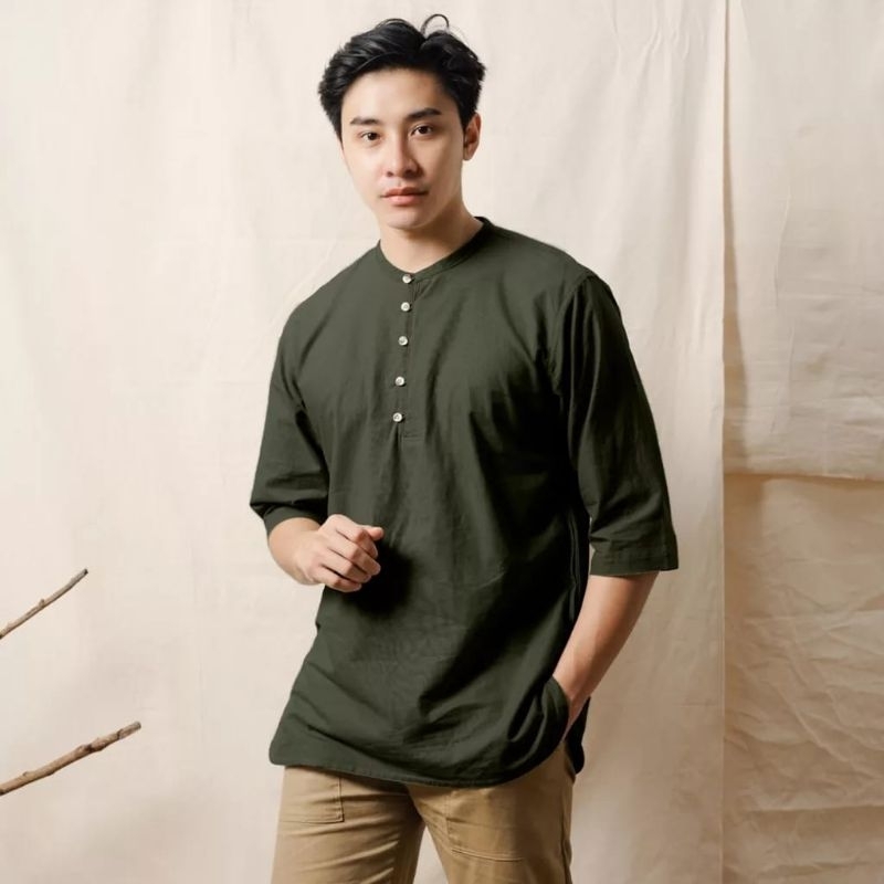 Kurta CAMBRA OLIVE by Kaum Adam