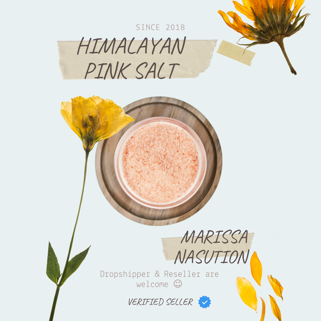 

Himalayan Pink Salt Fine Powder Garam Bubuk Halus 100 GR