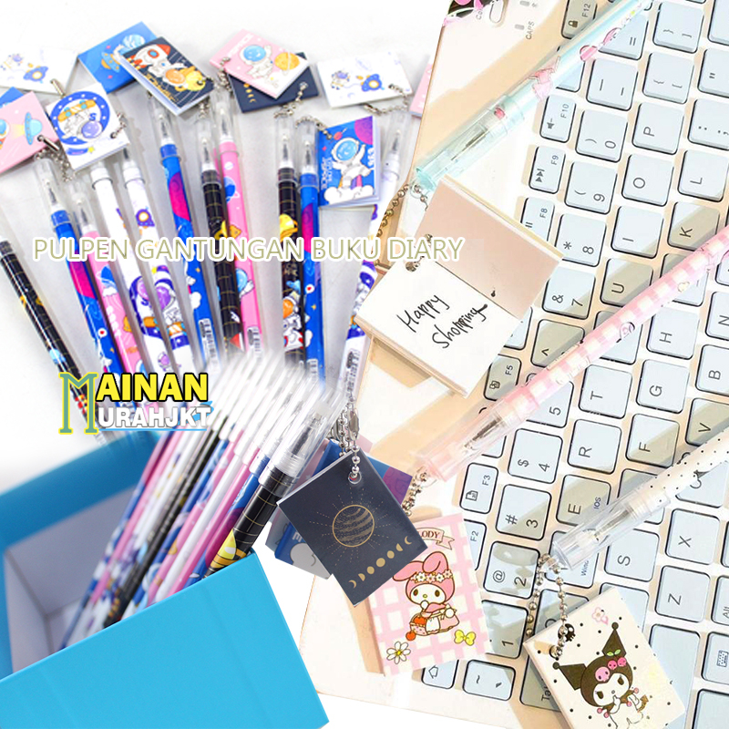 

MAINANKEI ATK ALAT TULIS PULPEN ASTRONOT GANTUNGAN BUKU DIARY MINI KARAKTER PENA GEL DENGAN DIARY KLIP BERVARIASI LUCU