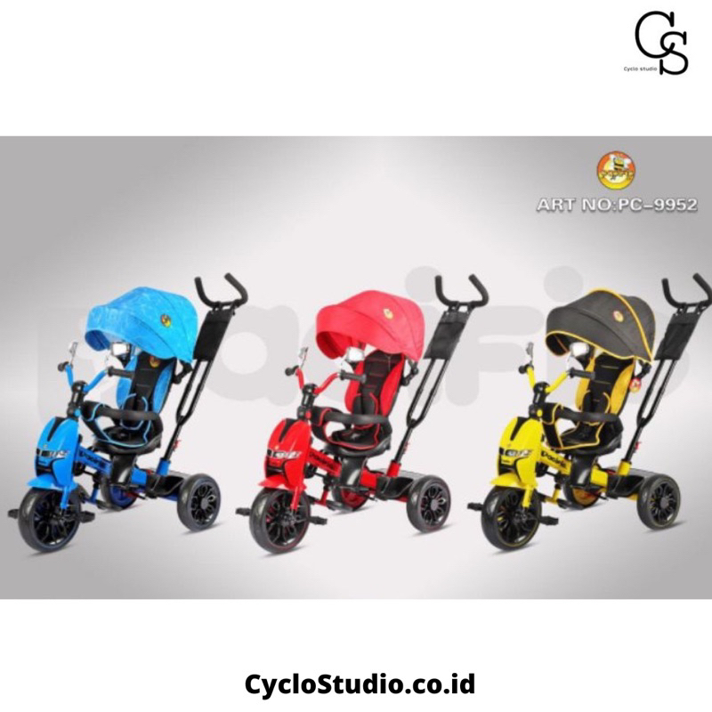 Tricycle Sepeda Anak Roda Tiga Stroller Pacific PC 9952 Musik