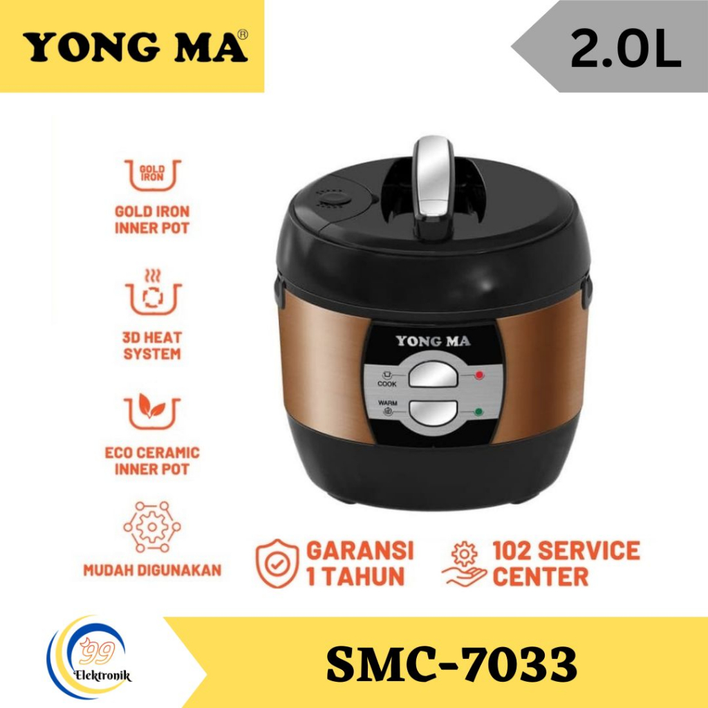 MAGIC COM YONGMA SMC 7033 2 LITER / RICE COOKER YONGMA 2L ANTI LENGKET