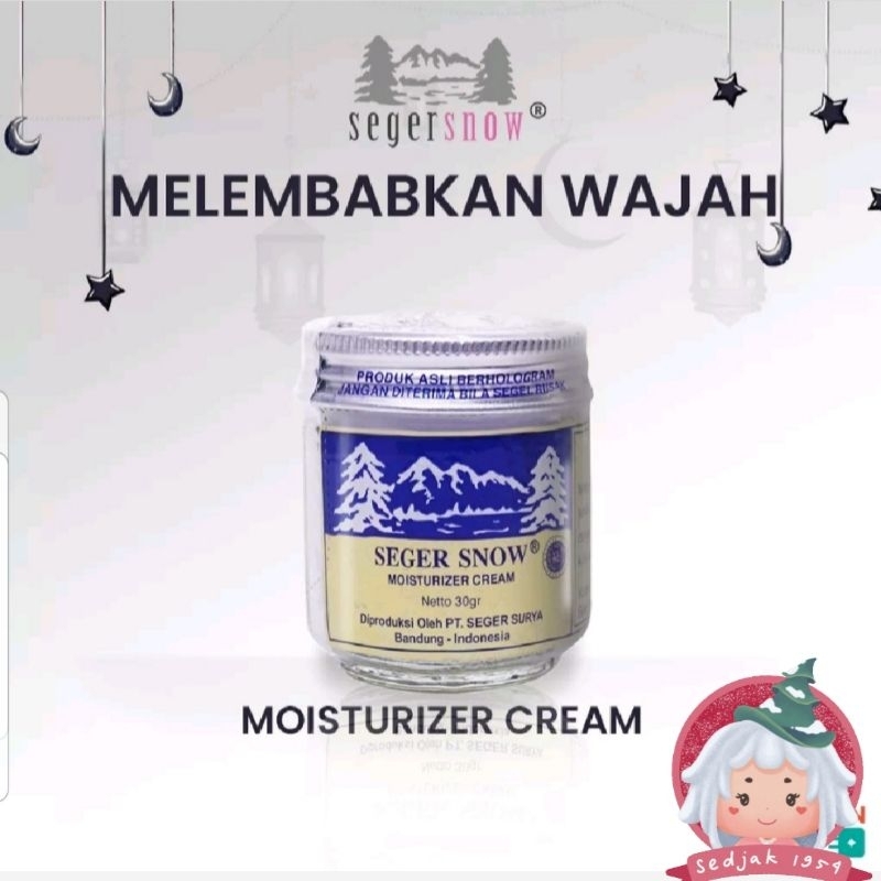 [ SEGER SNOW ] Moisturizer Cream - Botol Kaca