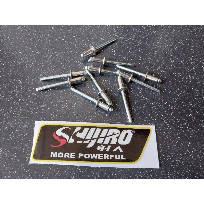 Paku rivet stainless untuk knalpot Shijiro harga 1biji 5k